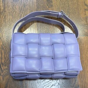 Bottega Veneta Lilac Quilted Shoulder Bag